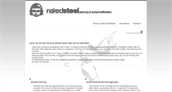 Desktop Screenshot of naked-steel.de